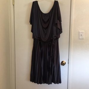 Charcoal Knee Length Dress by Dress Barn